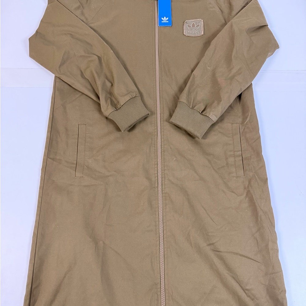 Adidas Originals Women’s Long Jacket Olive Green – Size L – New with Tags